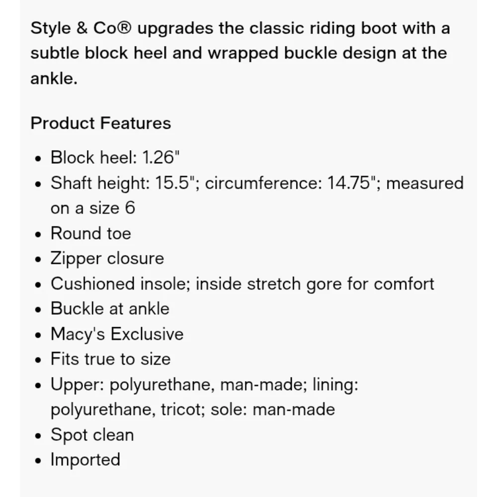 Style & Co. Black Over-the-Knee Boots - Picture 7 of 9